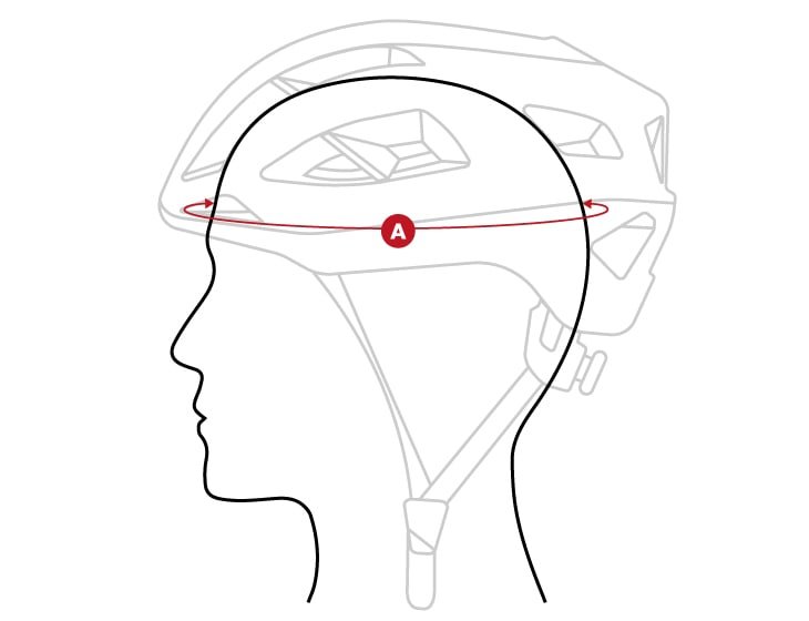 Helmet cycling size chart