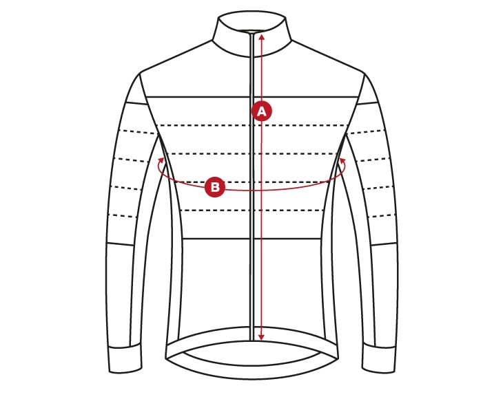 DW maillots size chart