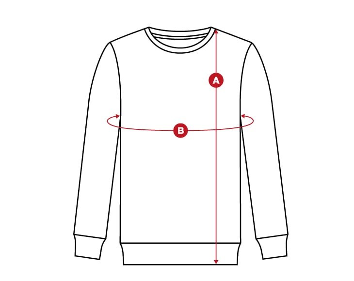 Lifestyle crewneck kids size chart